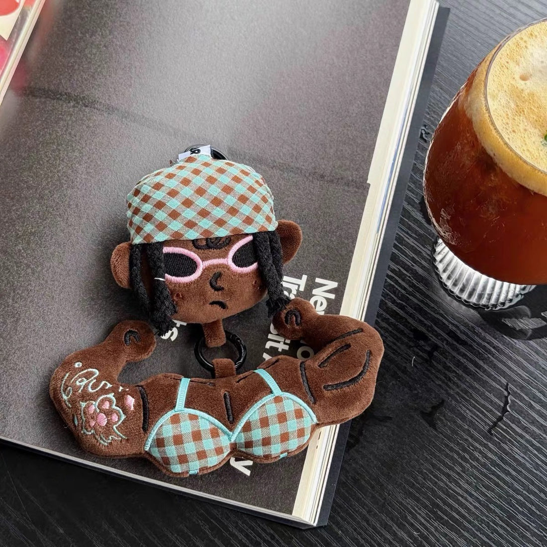 WuliBuddy ink duragbaddie plush bag charm character keychain accessory