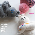 WuliBuddy muscle character plush bag charms gym keychain accessories